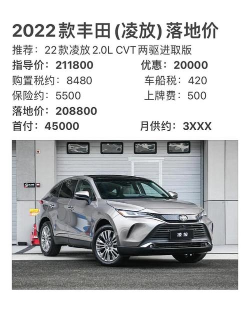 【丰田suv2022款报价,丰田suv官方报价】
