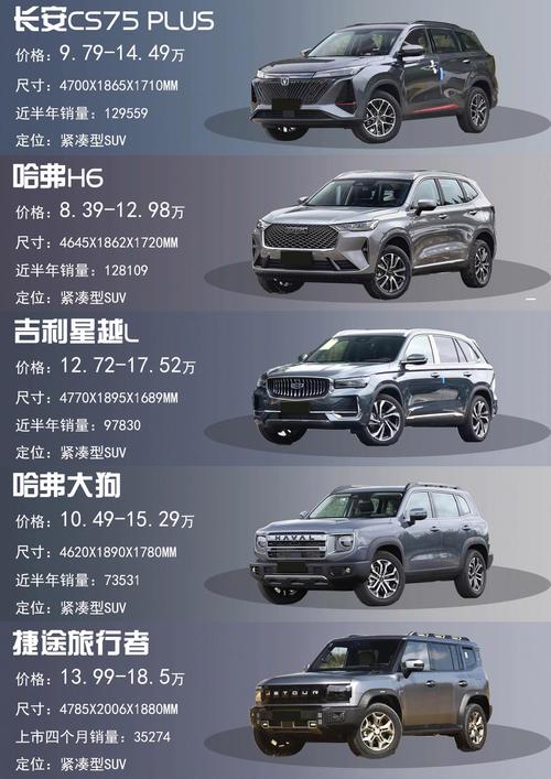 十万以内的suv车排行榜前十名(10万最建议买的suv车)
